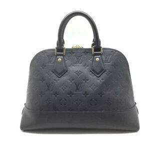 Louis Vuitton Empreinte Leather Monogram Black Neo Blue Bag Alma
